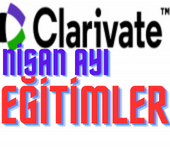 Clarivate Nisan Ayı Eğitimleri