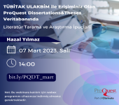 ProQuest Mart Ayı Eğitim Seminerleri