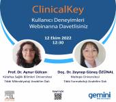 Elsevier ClinicalKey Webinarı : 12 Ekim 2022 - Değerli konuşmacı Hocalarımızın katkıları ile