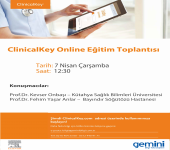 Elsevier ClinicalKey Webinar : 7 Nisan 2021 - Dahili Tıp Bilimleri Hocalarımızın katkıları ile